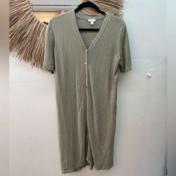 J. Jill Dresses & Skirts - Jjill linen blend button down midi dress